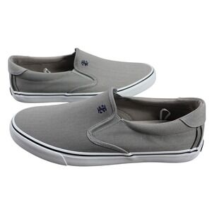 IZOD SUNAPEE Shoes Mens Size 13 Gray Slip On Casual Canvas Memory Foam 1849682